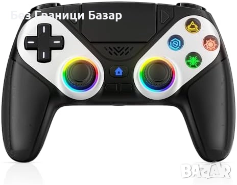 Нов RGB безжичен контролер за PS5 с макро и турбо функции Геймпад PC