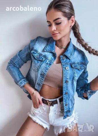 Дамско дънково яке с копчета SUZI, снимка 8 - Якета - 51068540