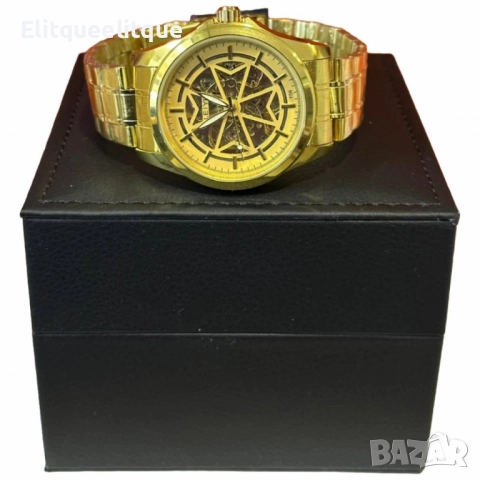 Луксозен мъжки часовник LEIYI с елегантен скелетон дизайн, снимка 4 - Мъжки - 52278735