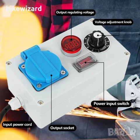 Регулатор на напрежение 230V 2000W, контролер на мощност НОВ, снимка 2 - Друга електроника - 53720146