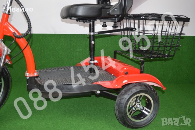 Електрическа триколка A6 LUX – 500W, снимка 6 - Инвалидни колички - 35567778