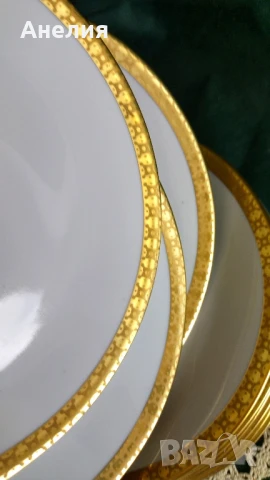 Kahla бяло и дебел златен кант , снимка 6 - Чинии - 50799007
