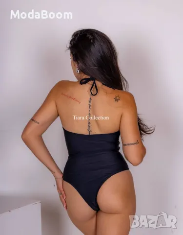 Черен дамски цял бански , снимка 2 - Бански костюми - 48077073