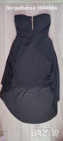 Официална рокля без презрамки 