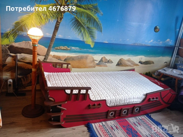 легло Пиратски кораб, снимка 4 - Мебели за детската стая - 52776137