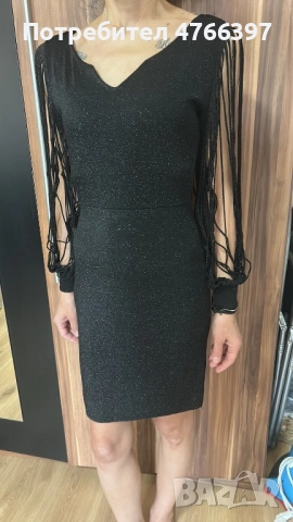 Нова официална блестяща къса рокличка размер S, снимка 2 - Рокли - 53847113