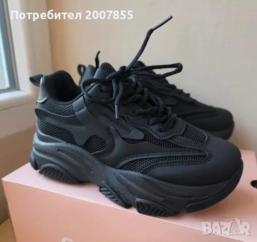 Черни дамски сникъри, снимка 5 - Маратонки - 53922423