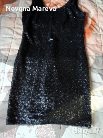Рокля с пайети , снимка 4 - Рокли - 52493353