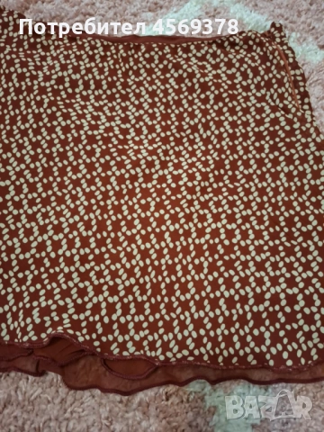 Пола бордо с цип, снимка 2 - Поли - 51485281