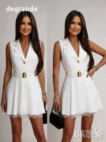  🎀 Елегантен Дамски Гащеризон Черен Розов Син Бял , снимка 2 - Гащеризони - 53850832