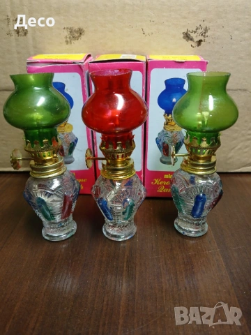 Красиви стари 90те години мини керосинови лампи., снимка 5 - Други ценни предмети - 53571976