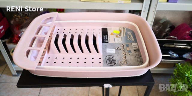 Сгъваем сушилник за чинии и посуда, снимка 4 - Аксесоари за кухня - 38796820