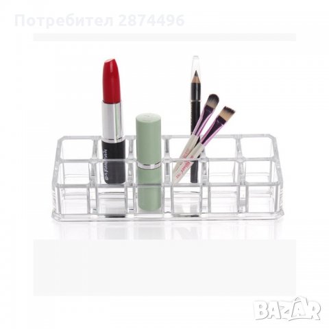 1996 Прозрачна поставка за 12 бр. червила, лакове или моливи, снимка 5 - Други - 35786543