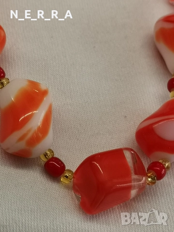 Комплект от стъкло мурано, снимка 2 - Бижутерийни комплекти - 52847731