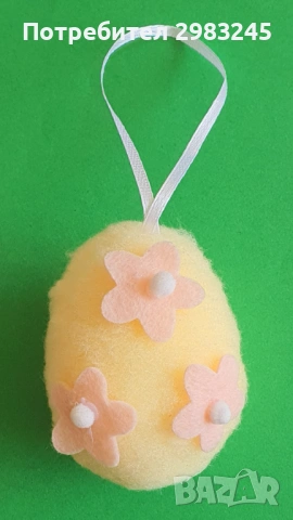 Пухкаво великденско яйце за окачване , снимка 2 - Декорация за дома - 53815348