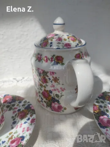 James Sadler Olde Chintz Чайник, чаши и чинийки, снимка 7 - Сервизи - 56137827