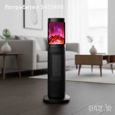 Вентилаторна PTC керамична печка Rosberg, 2000W, 2 степени, Защита, снимка 2 - Отоплителни печки - 52220800