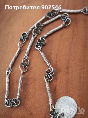 Български накит, сребро, филигран носия, снимка 5 - Антикварни и старинни предмети - 51450349