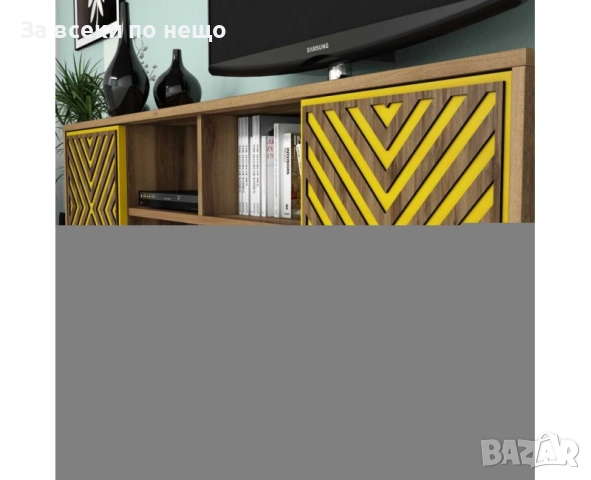 ТВ комплект Касандра 2 - цвят орех-жълт Код P1755, снимка 2 - Други - 52980553