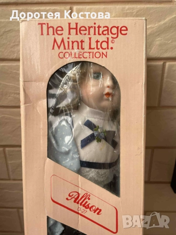 ALLISON нова красива порцеланова кукла от бисквитен порцелан, снимка 16 - Антикварни и старинни предмети - 52459103