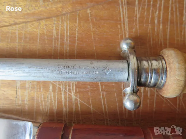 Нож и вилица,масат Солинген ,ЗА СКАРА,БАРБЕКЮ,дъска за рязане -тиково дърво, снимка 4 - Прибори за хранене, готвене и сервиране - 49279976