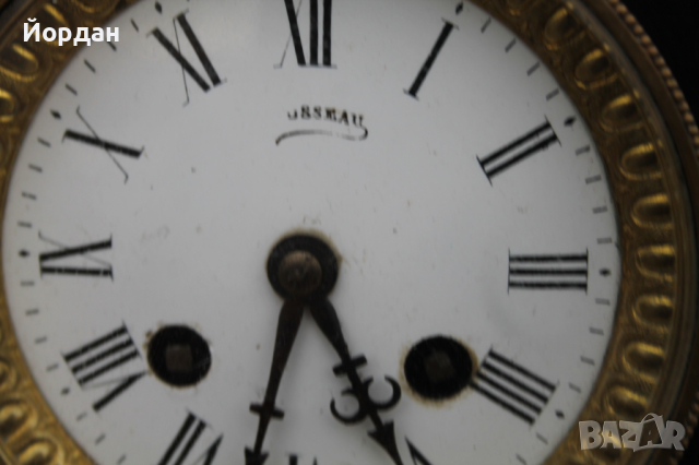 Френски настолен мраморен часовник , снимка 5 - Антикварни и старинни предмети - 44716447