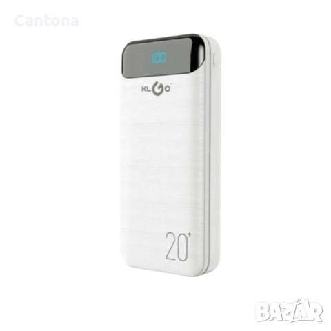 Преносима батерия KLGO KP-89,Power Bank 20 000mAh с дисплей, 2x USB , снимка 2 - Външни батерии - 39854360
