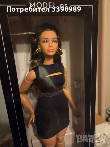 Кукла Barbie Basics Модел 5 – Колекционерска кукла с кестенява коса, черна мини рокля - Mattel, снимка 9 - Кукли - 49919091