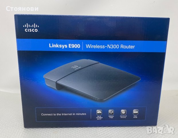 РУТЕР LINKSYS E900 Single-band, WI-FI 4, снимка 4 - Рутери - 41887696