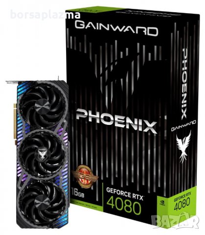 GAINWARD GeForce, RTX 4080 Phantom 16GB GDDR6X, 256 bit, 3x HDMI 2.1a, 3x DP 1.4a, 3x fan, 3x 8-pin , снимка 4 - Видеокарти - 40018227