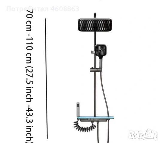 Луксозна душ система 4 в 1 с температурен дисплей,, снимка 7 - Други стоки за дома - 53396305