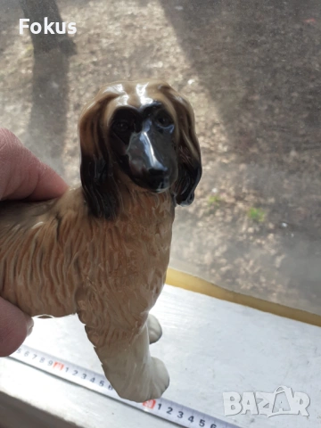 Порцеланова статуетка фигура куче хрътка маркировка порцелан, снимка 6 - Антикварни и старинни предмети - 53436236