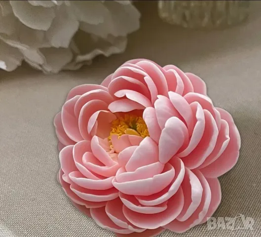 Молд разцъфнал божур 8,6 см (2), снимка 3 - Форми - 50322649