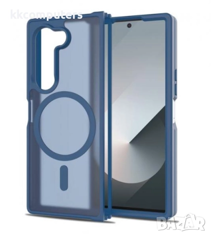 Калъф силикон мат MagSafe / Син / за Samsung Z Fold 7 Баркод : 3132978