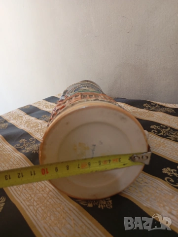 Стара халба за бира с капак, снимка 5 - Други ценни предмети - 53752907