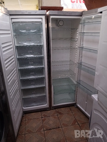 Комплект огромни иноксова фризер и хладилник Миеле Miele Made in Germany 2 години гаранция!, снимка 3 - Хладилници - 53068623