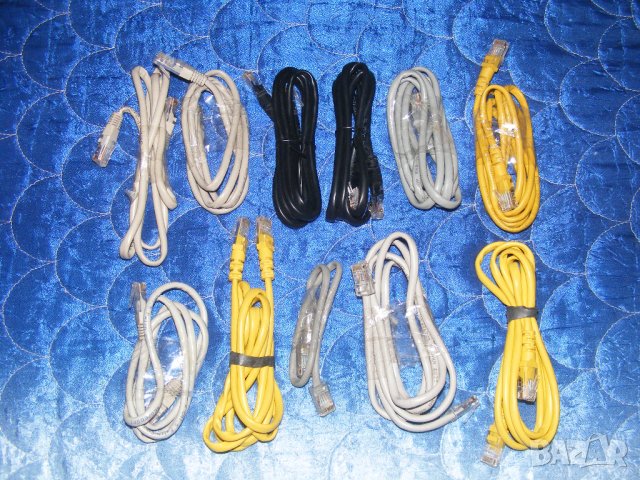 лан(мрежови)кабели нови къси и дълги от 0,50 до 2лв(комбинирай), снимка 2 - Кабели и адаптери - 34315772