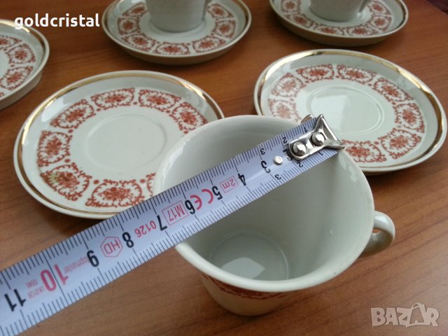 Стар български порцелан чаши за кафе , снимка 4 - Антикварни и старинни предмети - 39815648