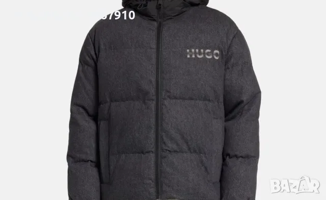 Зимно яке с качулка Hugo , снимка 3 - Якета - 56341370