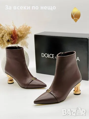 Dolce&Gabbana Елегантни Дамски Боти С Ток И Логото Код SK2209