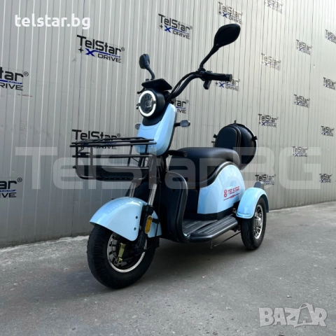 Електрическа триколка 2+1 750.1 ТИП VESPA STYLE с диференциал Нов модел, голяма равна седалка, подхо, снимка 12 - Мотоциклети и мототехника - 52407229