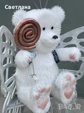 Намалена! Декоративна голяма мечка с близалка, снимка 2 - Други - 49160430
