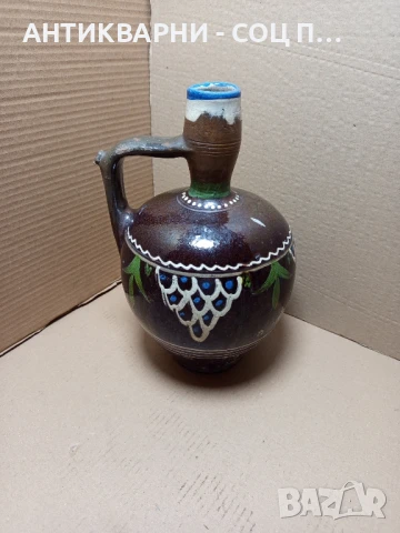 Стара Ръчно Изработена Глинена Стомана., снимка 3 - Антикварни и старинни предмети - 51360033