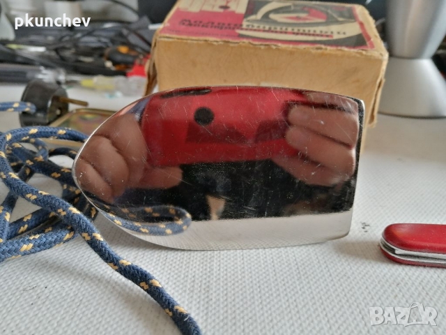 Ретро, миниатюрна ютия, снимка 5 - Антикварни и старинни предмети - 36090052