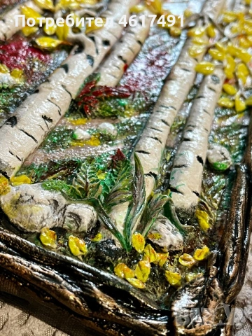 3D Горска брезова картина 🖼️🪾🌳🍂, снимка 4 - Картини - 53052983