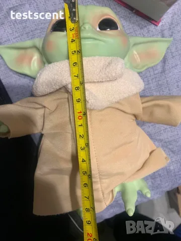 Плюшена играчка Star Wars Baby Yoda / Grogu плюш фигура 20 см The Mandalorian, снимка 4 - Фигурки - 55961746