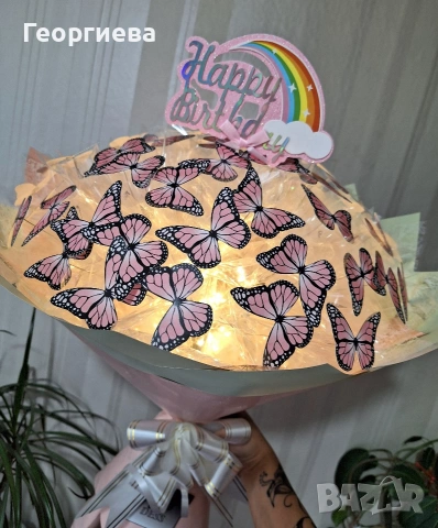 🎀Светещи ръчно изработени букети ✨️🦋, снимка 12 - Други стоки за дома - 53083239
