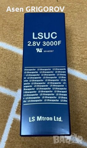 супер/ултра/ кондензатор 3000F/фарада/ 2,8V/волта/, снимка 2 - Друга електроника - 40848934