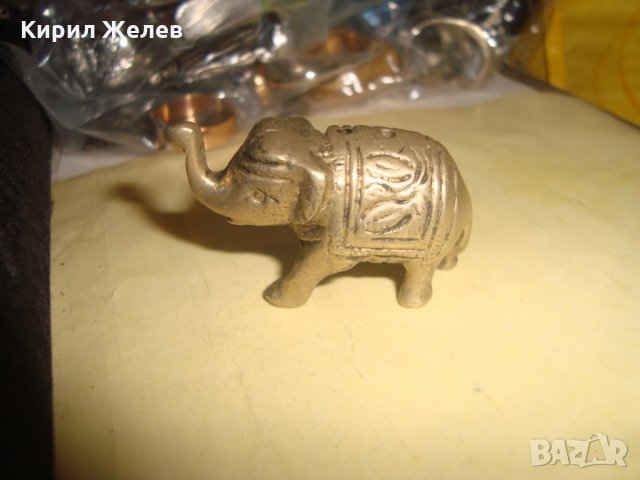 МАЛКО БРОНЗОВО СЛОНЧЕ МЕТАЛНА ФИГУРКА 18235, снимка 6 - Колекции - 34376353