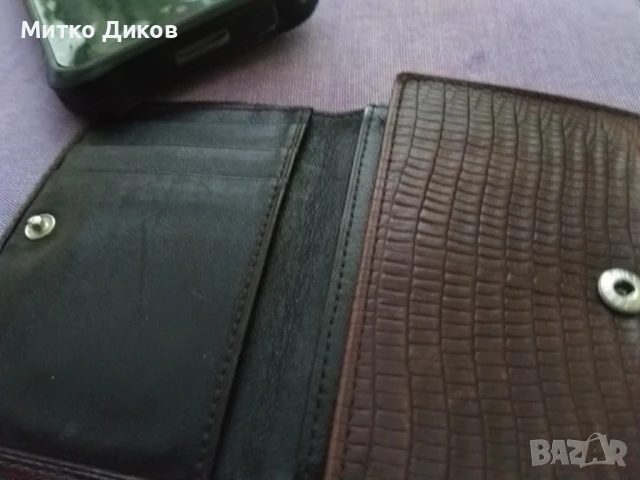 Petek марков портфейл компактен естествена кожа  105х85мм мм, снимка 3 - Портфейли, портмонета - 51422534